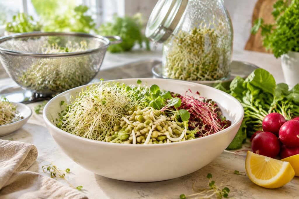 découvrez les bienfaits et les risques des graines germées pour la santé, leurs atouts nutritionnels et les précautions à prendre pour les consommer.