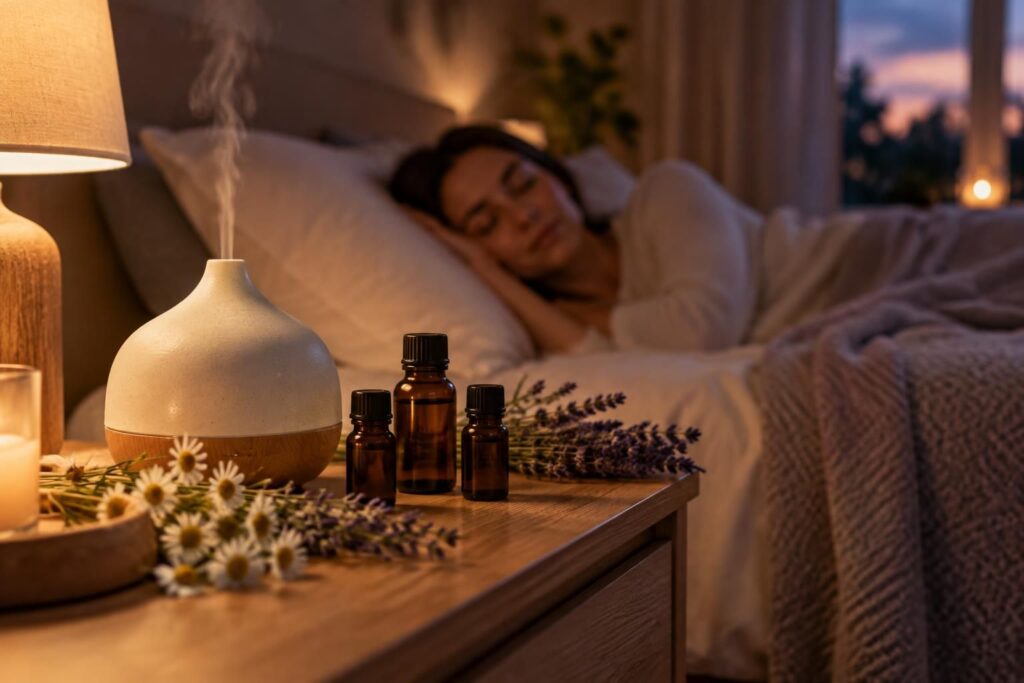 découvrez quelles huiles essentielles peuvent aider à apaiser le stress et favoriser le sommeil, ainsi que les précautions à prendre pour les utiliser.