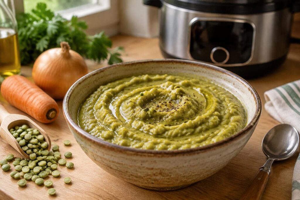 découvrez des recettes simples et rapides de purée de pois cassés, avec une version au cookeo pour préparer facilement un plat savoureux.